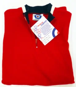 'Hi-Wheel' - Madcap Retro Mod Cycling Top RED/NAVY -Men's Clothing Shop Hi wheel SS Red1 55764.1666957448