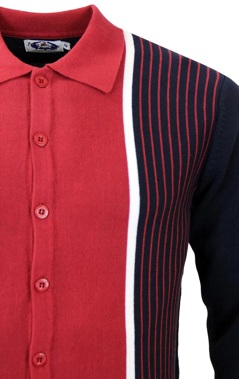 Pinstripe Marriott Polo Cardigan N 5 Pinstripe Marriott Polo Cardigan N - Image 5