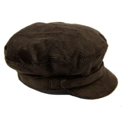 Beatle Retro Cord Lennon Hat (DB) -Men's Clothing Shop beatle hat brown 01 60329.1661273811 2
