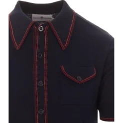 Crawdaddy Micro Dash Knit Polo (F) 25 Crawdaddy Micro Dash Knit Polo (F) -Men's Clothing Shop crawdaddy navy 03 92706.1661270504