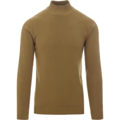 Eastwood 60s Mod Turtleneck Jumper -Men's Clothing Shop madcap eastwood turtle jumper leaf front 11079.1661270519
