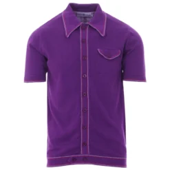 Crawdaddy Micro Dash Knit Polo (F) 35 Crawdaddy Micro Dash Knit Polo (F) -Men's Clothing Shop madcap england crawdaddy polo purple 3 71933.1661262196