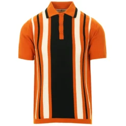 Folklore Mod Stripe Knit Polo (MO) -Men's Clothing Shop madcap england folklore polo shirt marmalade 4 92597.1661262020 3