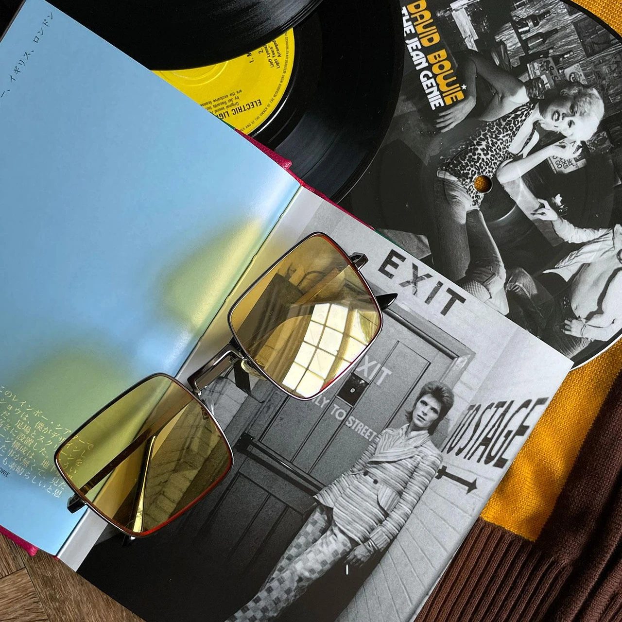 Harrison 60s Square Sunglasses - Silver Frame With Yellow Lenses 3 Harrison 60s Square Sunglasses - Silver Frame With Yellow Lenses - Image 3