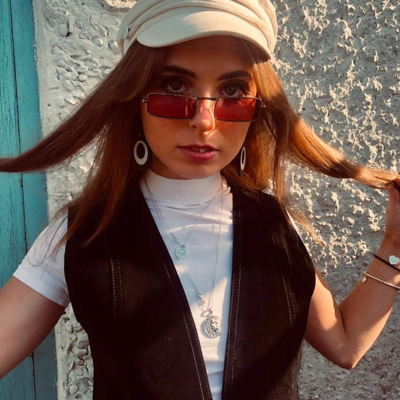 McGuinn 1960s Granny Glasses BLUE 4 McGuinn 1960s Granny Glasses BLUE - Image 4