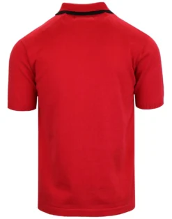 Folklore Mod Stripe Knit Polo (MO) -Men's Clothing Shop madcap england stripe ss polo knit red 2 57364.1661268017 3