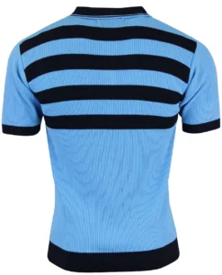 Terry Retro Mod Ribbed Stripe Polo (BB) -Men's Clothing Shop madcap england terry polo sky 2 14066.1661271160