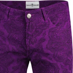 Killer Paisley 70s Cord Flares (P) 34 Killer Paisley 70s Cord Flares (P) -Men's Clothing Shop madcap paisley flares purple detail 67965.1679070840 14