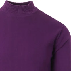 Eastwood 60s Mod Turtleneck Jumper -Men's Clothing Shop madcapeng eastwood turtleneck purple detail 10941.1661264188