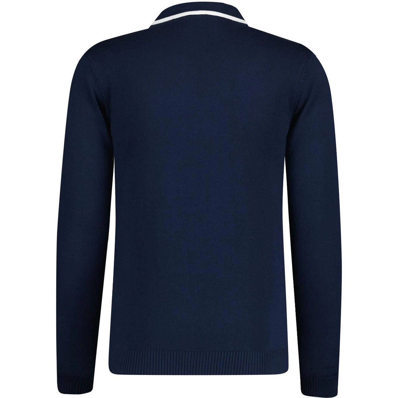 Zodiac Mod Textured Raised Stripe Knitted Polo Shirt Black 11 Zodiac Mod Textured Raised Stripe Knitted Polo Shirt Black - Image 11